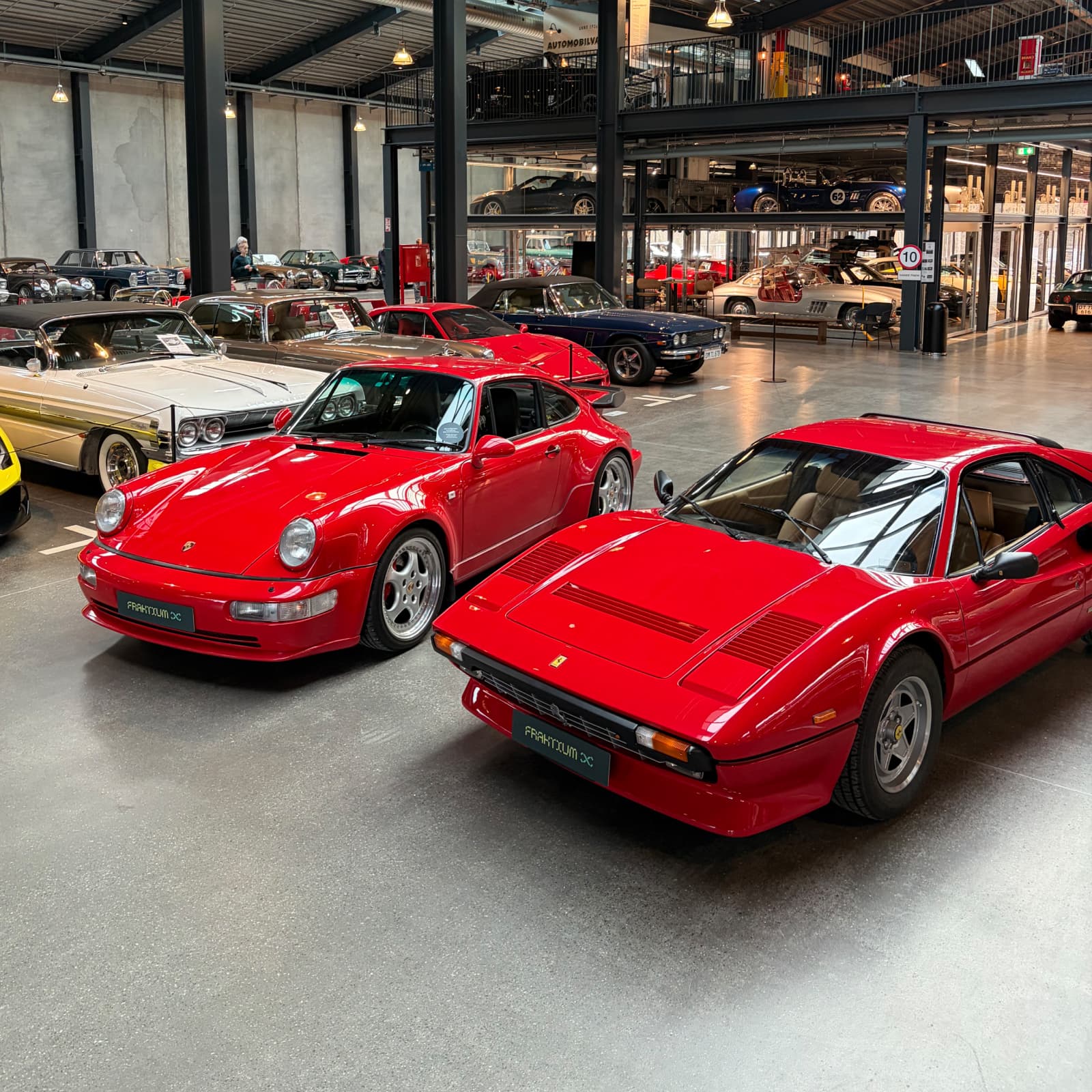 Classic cars from above